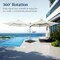 Best Choice Products 10ft 360° Rotating Cantilever Offset Hanging Patio Umbrella